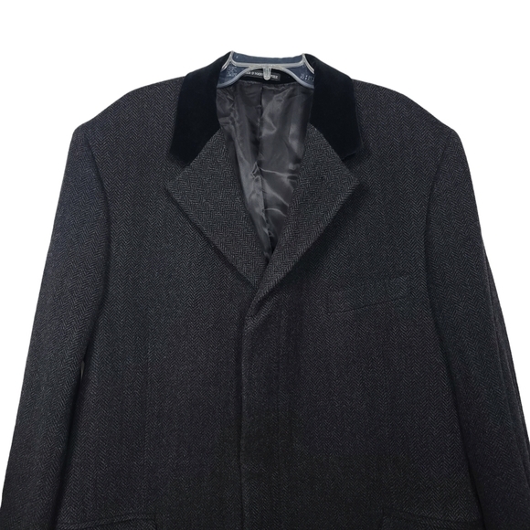 T. Harris London Cashmere & Wool Men's Coat 46R - Picture 2 of 14
